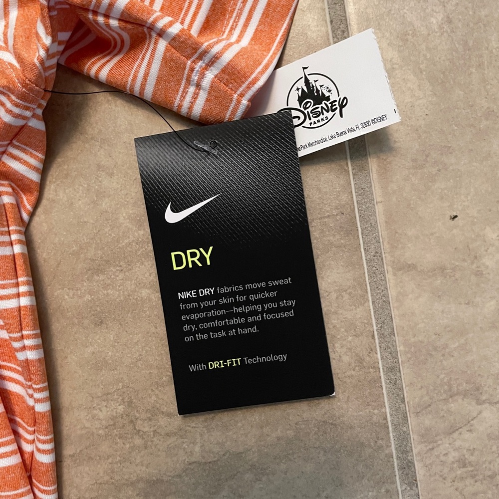 Nike Dri-Fit Disney Parks Excl. Orange Golf Polo - Picture 4 of 5